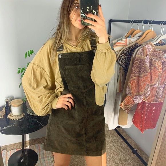 Altar’d State //  dark brown corduroy dress - Picture 6 of 10